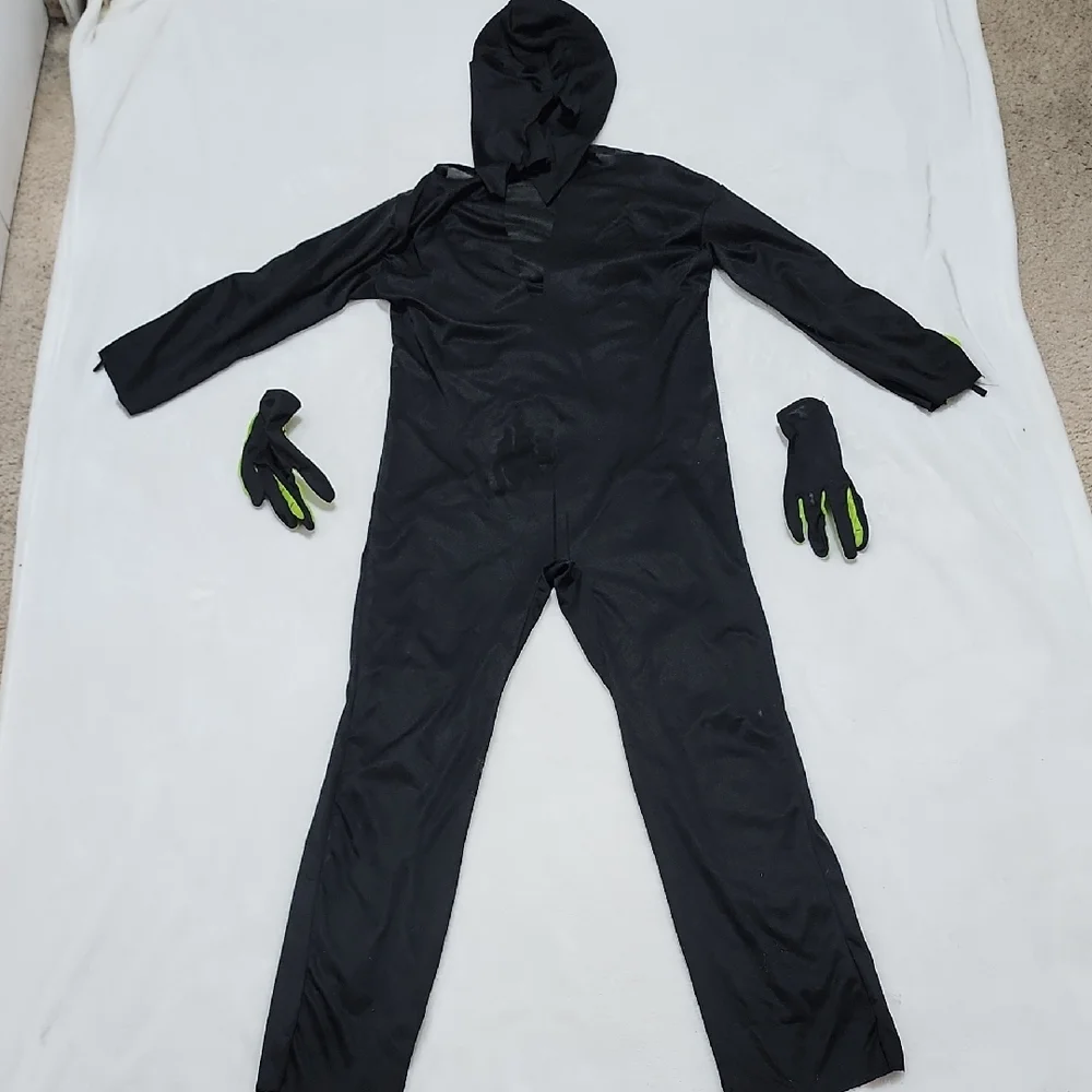 Glow-in-the-Dark Skeleton Kids Costume M 8-10